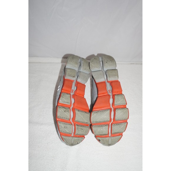 On Cloudflyer Grey Orange Running Shoes Womens 10 Mens 8.5 Sneakers - Picture 11 of 12